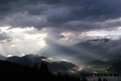 Рассвет в Альпах