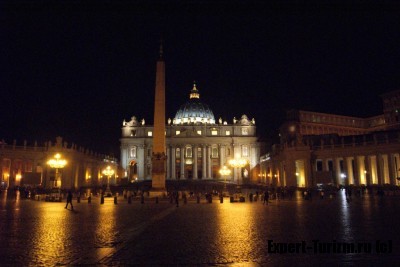 Площадь Святого Петра в Ватикане, Италия 