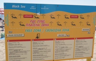 Схема и правила пляжа в Болгарии. 